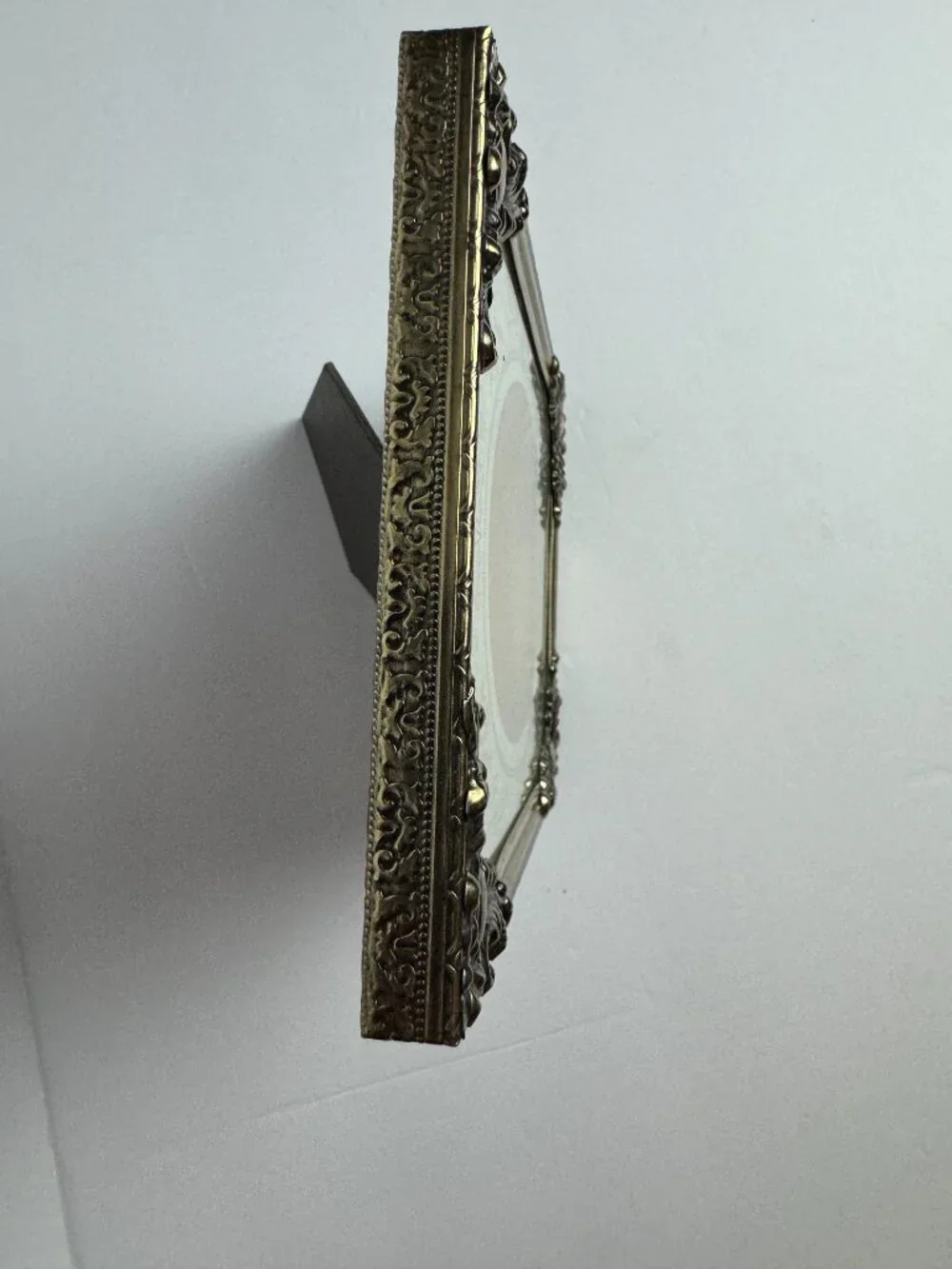 Vintage Antique French Oval Double Picture Frame Ornate Baroque Victorian Style
